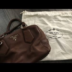 Authentic Prada Boston satchel handbag